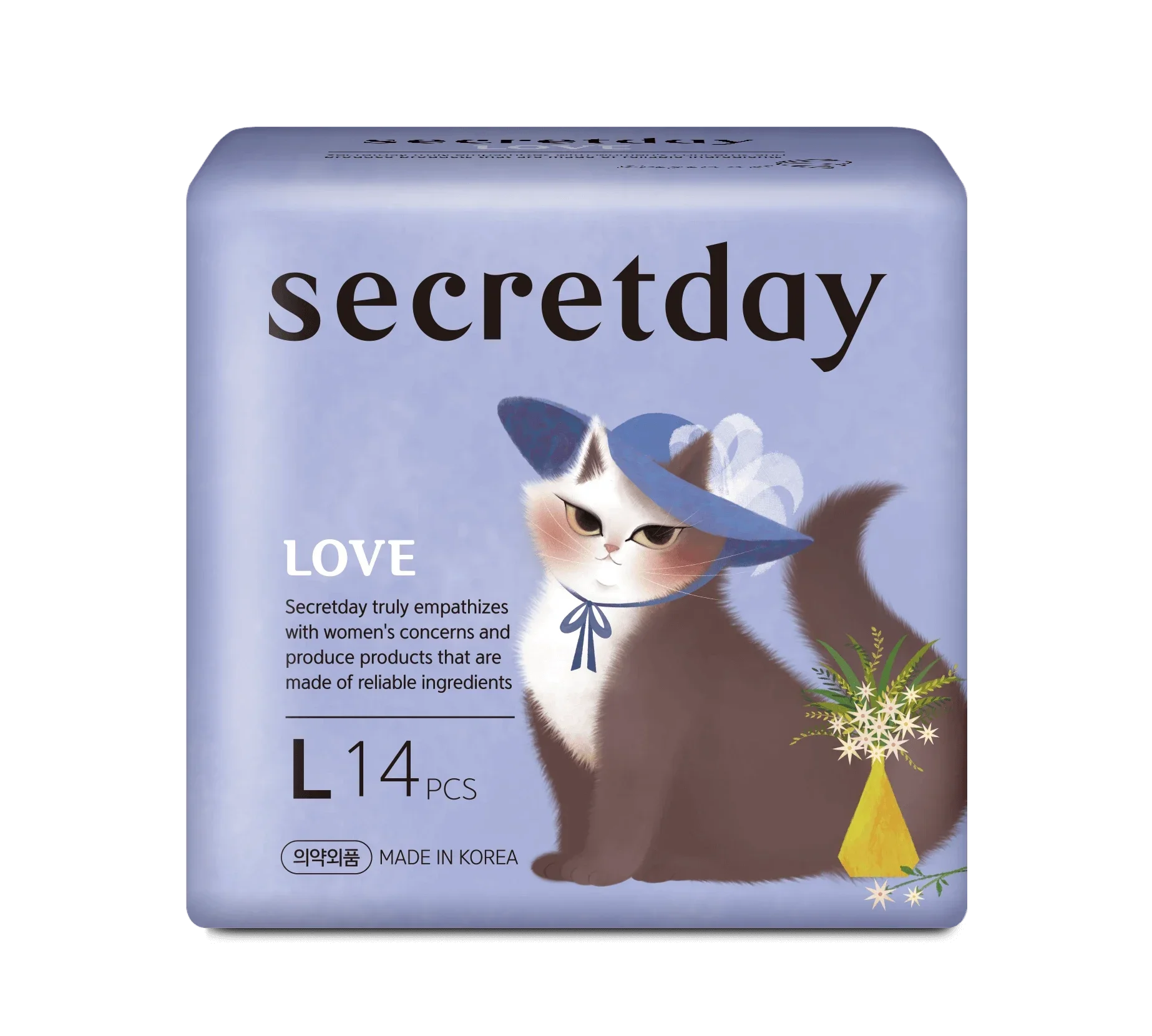 Ультратонкие прокладки Secret Day Love  L (14шт)