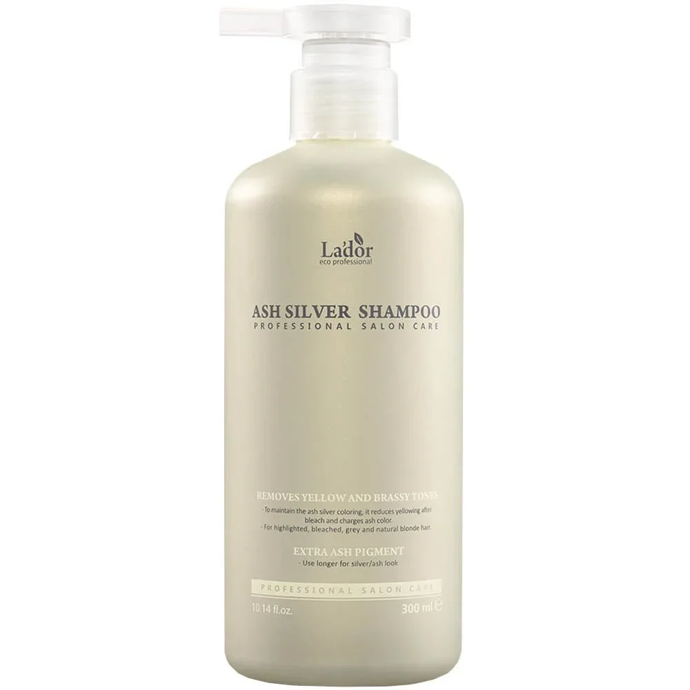 Увлажняющий оттеночный шампунь для светлых волос Lador Ash Silver Shampoo