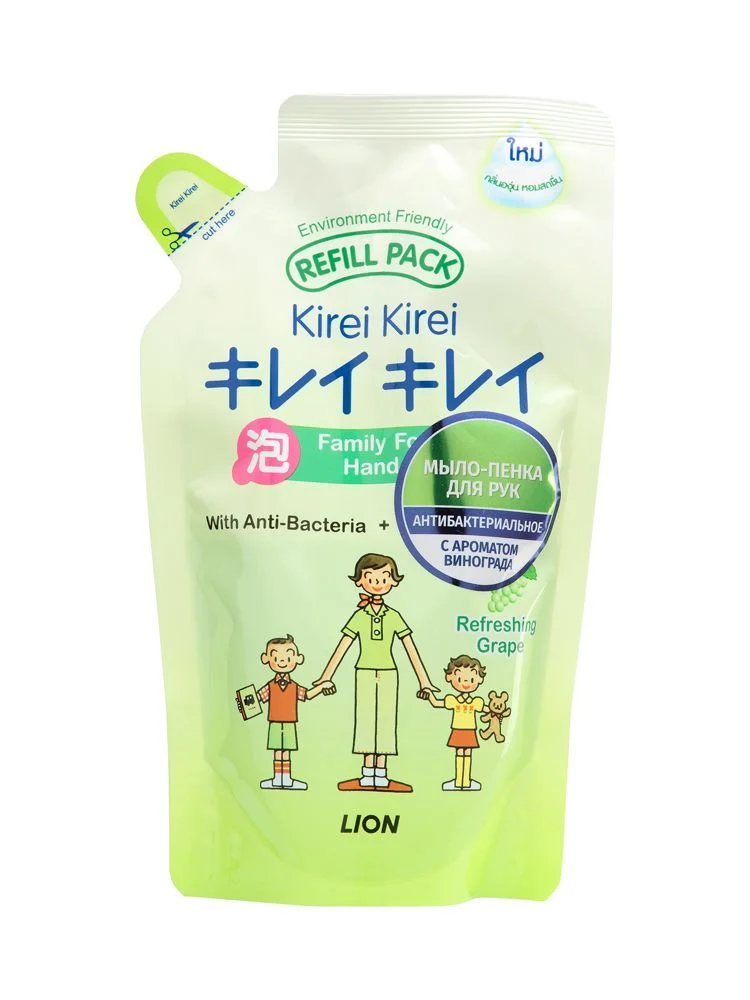 Lion Kirei Kirei Мыло-пенка для рук Зеленый виноград запаска