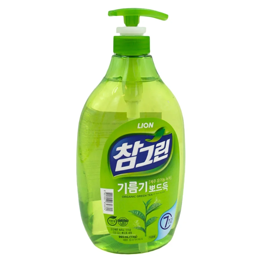 Средство для мытья посуды LION Chamgreen "Зеленый чай с цедрой лимона" 960мл