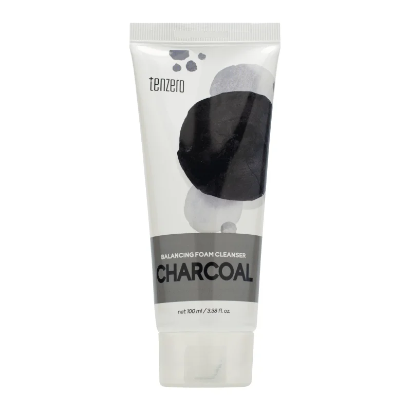 Пенка для умывания с древесным углем TENZERO Balancing Foam Cleanser Charcoal