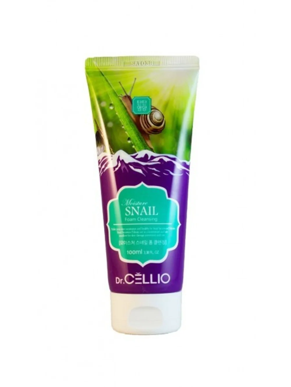 Dr.Cellio Пенка для лица, с муцином улитки, moisture snail Foam Cleansing, 100 мл