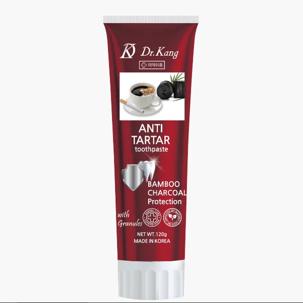 Зубная Паста с Бамбуковым Углем для борьбы с налетом и зубным камнем Dr Kang Anti Tartar Charcoal Toothpaste 