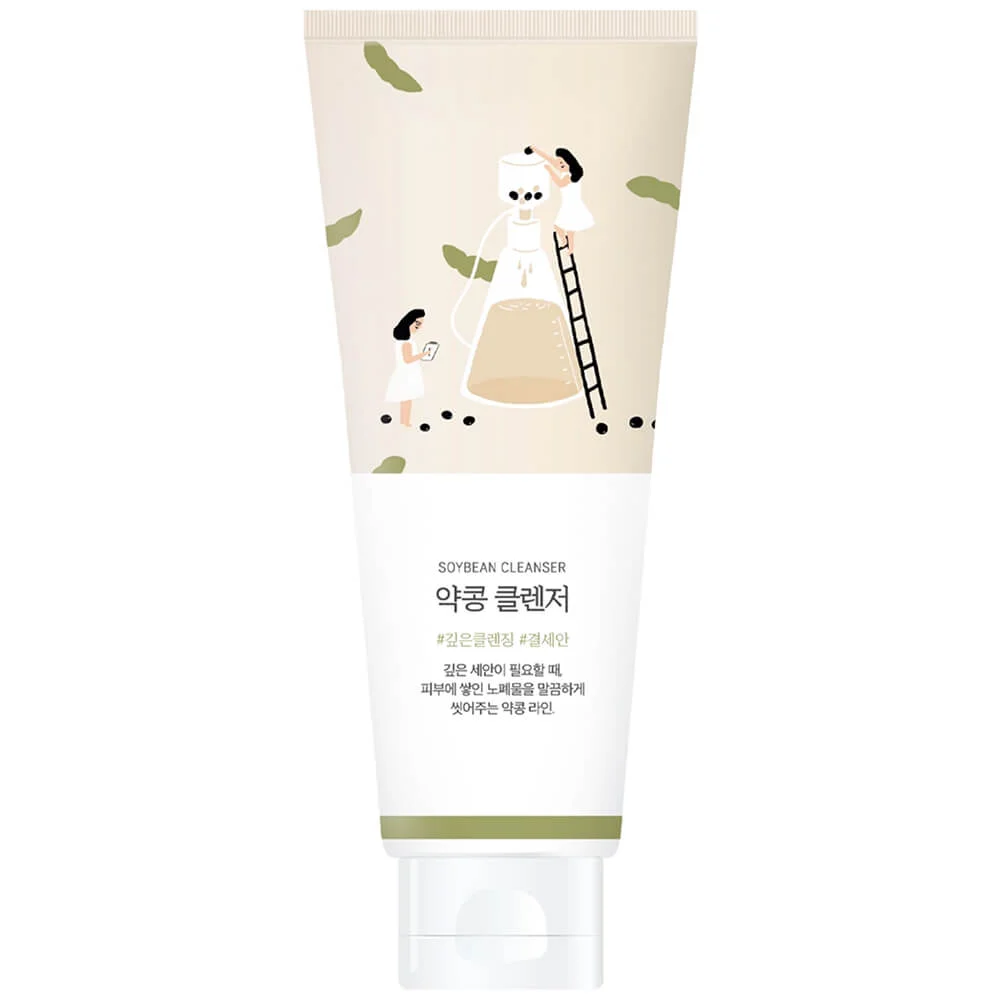 Питательная пенка-скраб для умывания с соей Round Lab Soybean Cleanser