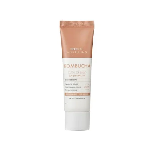 Солнцезащитный крем NEXTBEAU Wish Planner Kombucha Biome Sun Cream SPF50+/PAA++++ с экстрактом комбучи