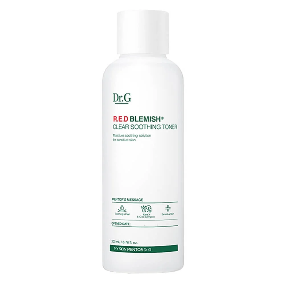 Бесспиртовой тоник для проблемной кожи с 5 видами центеллы Dr.G R.E.D Blemish Clear Soothing Toner