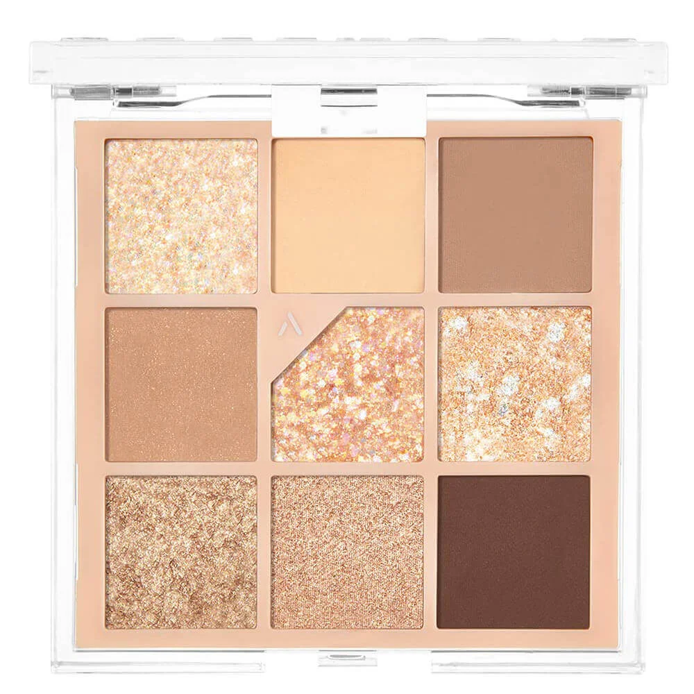 Палетка теней для век с глиттерами Unleashia Glitterpedia Eye Palette №2 All of Brown 02