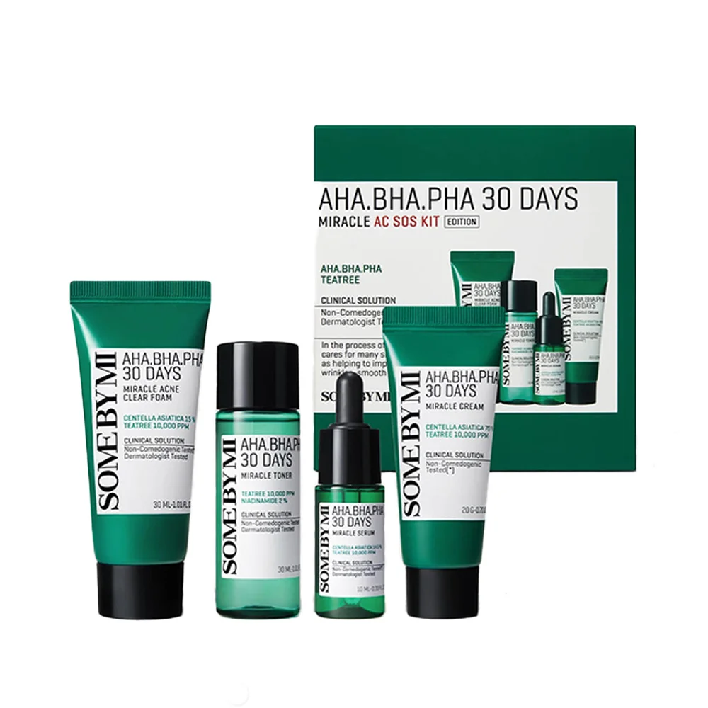 Набор с кислотами для проблемной кожи Some By Mi AC SOS AHA-BHA-PHA 30 Days Miracle AC SOS Kit
