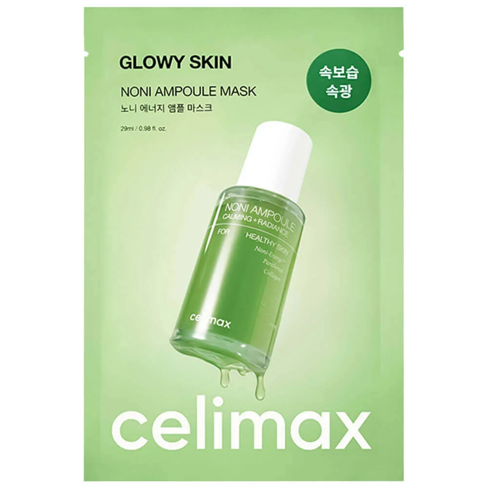 Celimax Ампульная тканевая маска с экстрактом нони для сияния кожи Glowy Skin Noni Ampoule Mask
