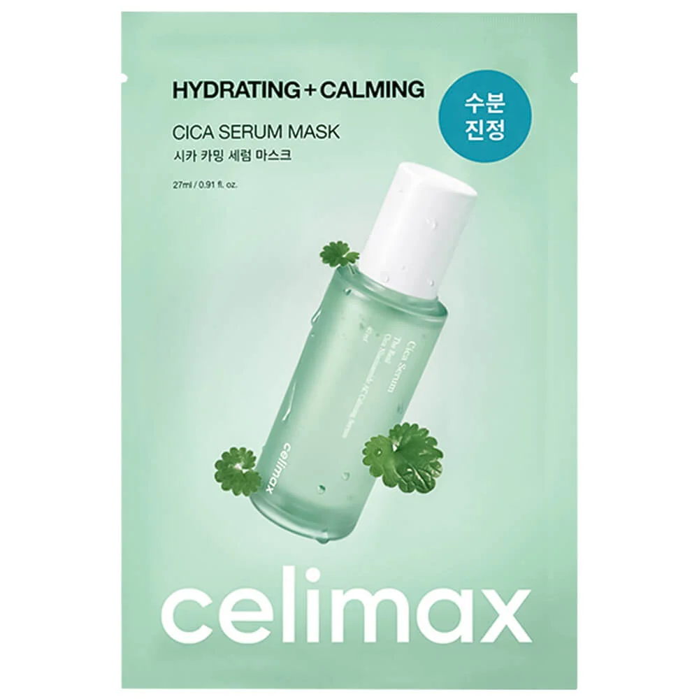 Успокаивающая маска с экстрактом центеллы Celimax Cica Calming Serum Mask