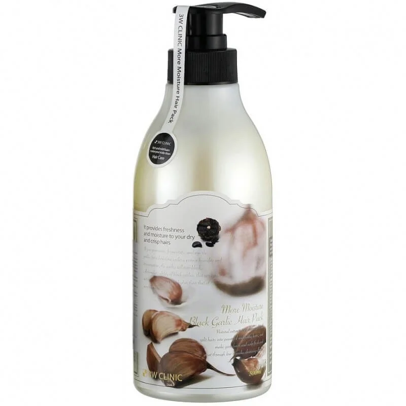 Чесночная маска для волос 3W Clinic More Moisture Black Garlic Hair Pack,500мл