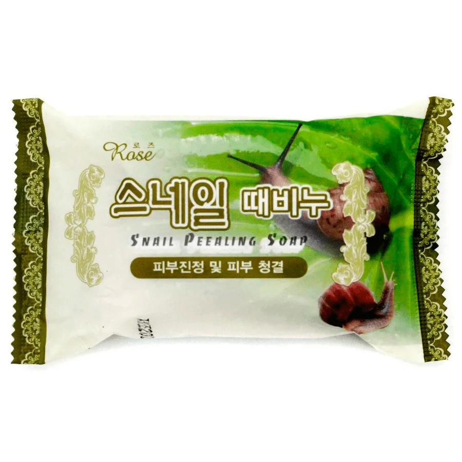 Мыло-пилинг с улиточным муцином Rose Snail Peeling Soap