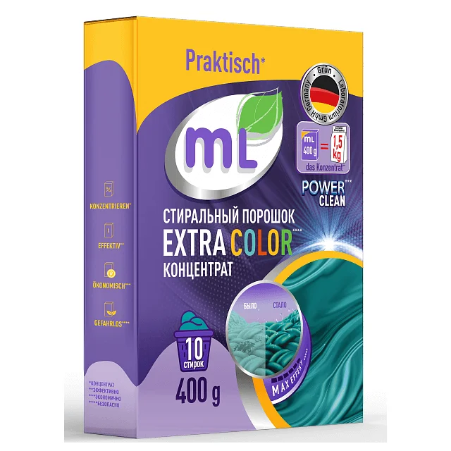 Стиральный порошок ML Extra color 400 г