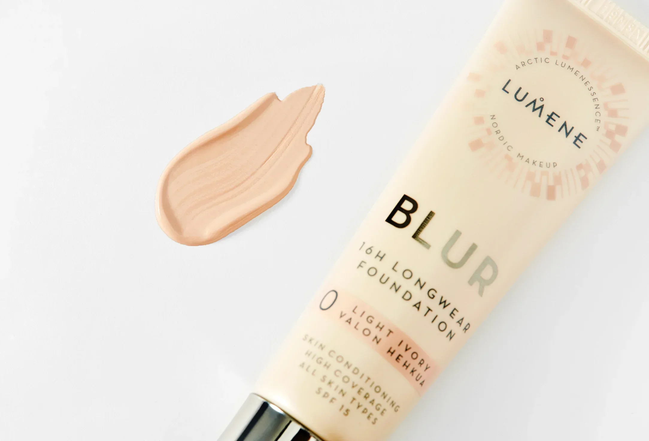 Устойчивый тональный крем 16 часов SPF 15 LUMENE Blur 0 ivory fit 0,ivory fit