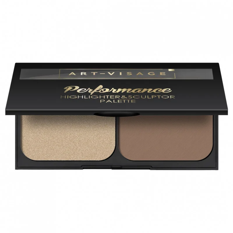Палетка компактных хайлайтера и скульптора ART-VISAGE Performance 