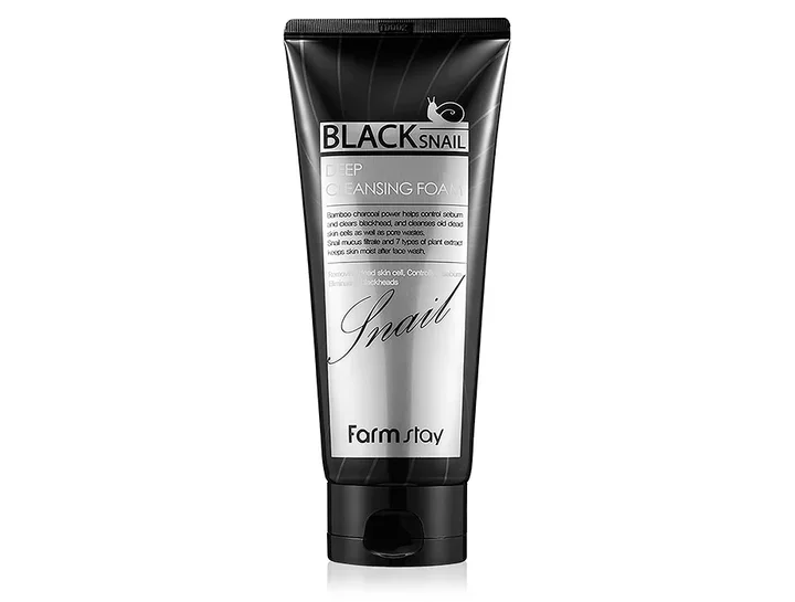  Пенка для умывания Farm Stay BLACK SNAIL DEEP CLEANSING FOAM