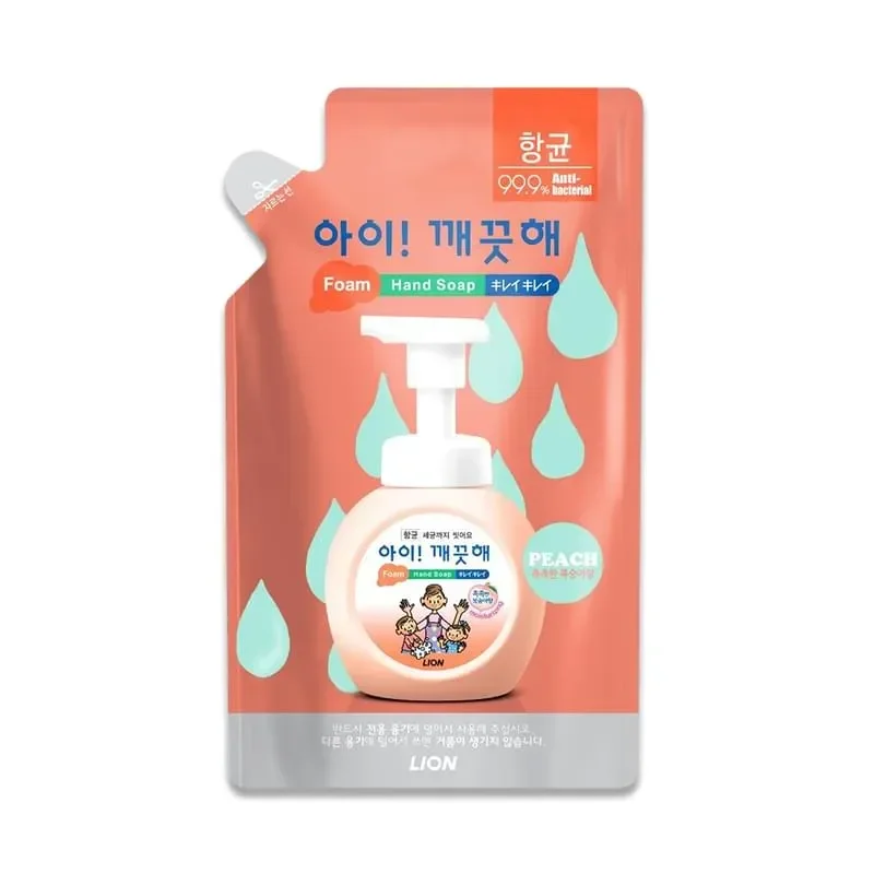 Пена Cj Lion Aikekute для рук с экстрактом персика запаска 