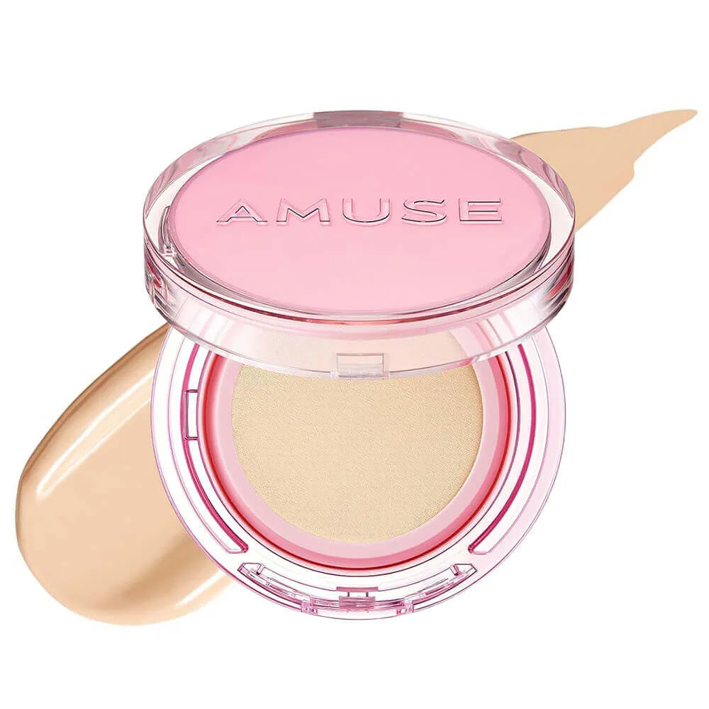 Стойкий кушон с сияющим финишем AMUSE Dew Power Vegan Cushion SPF50+ PA++++ 1.5, Natural