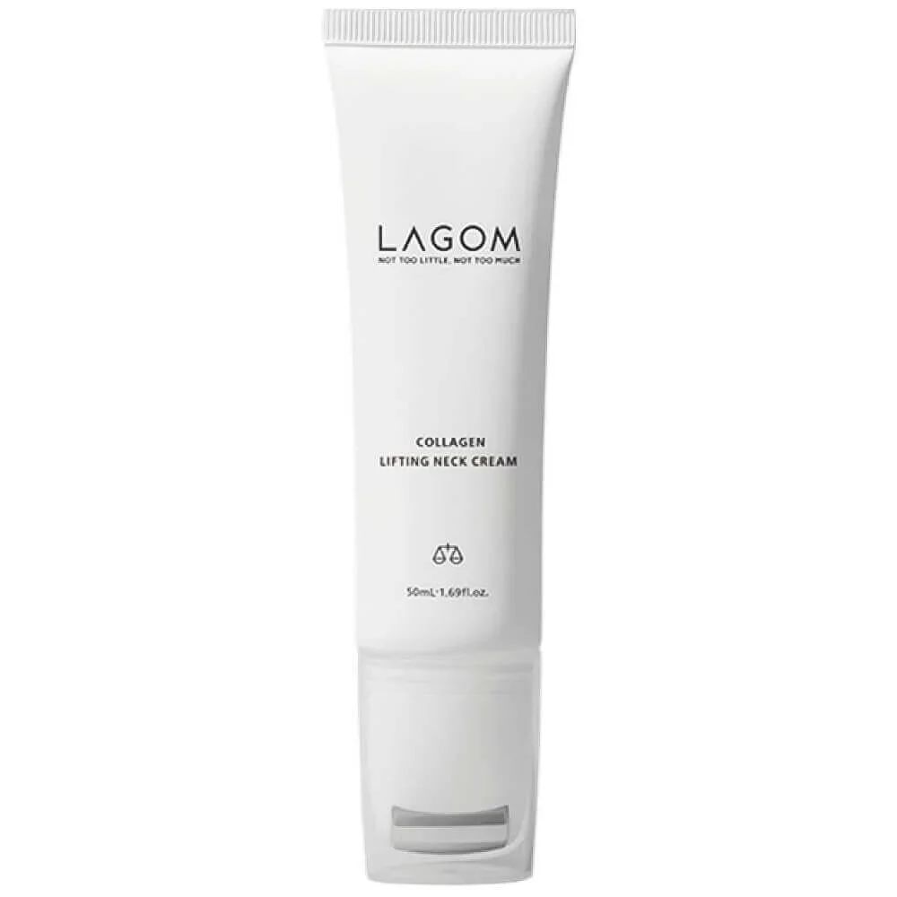 Массажный лифтинг-крем для шеи Lagom Collagen Lifting Neck Cream