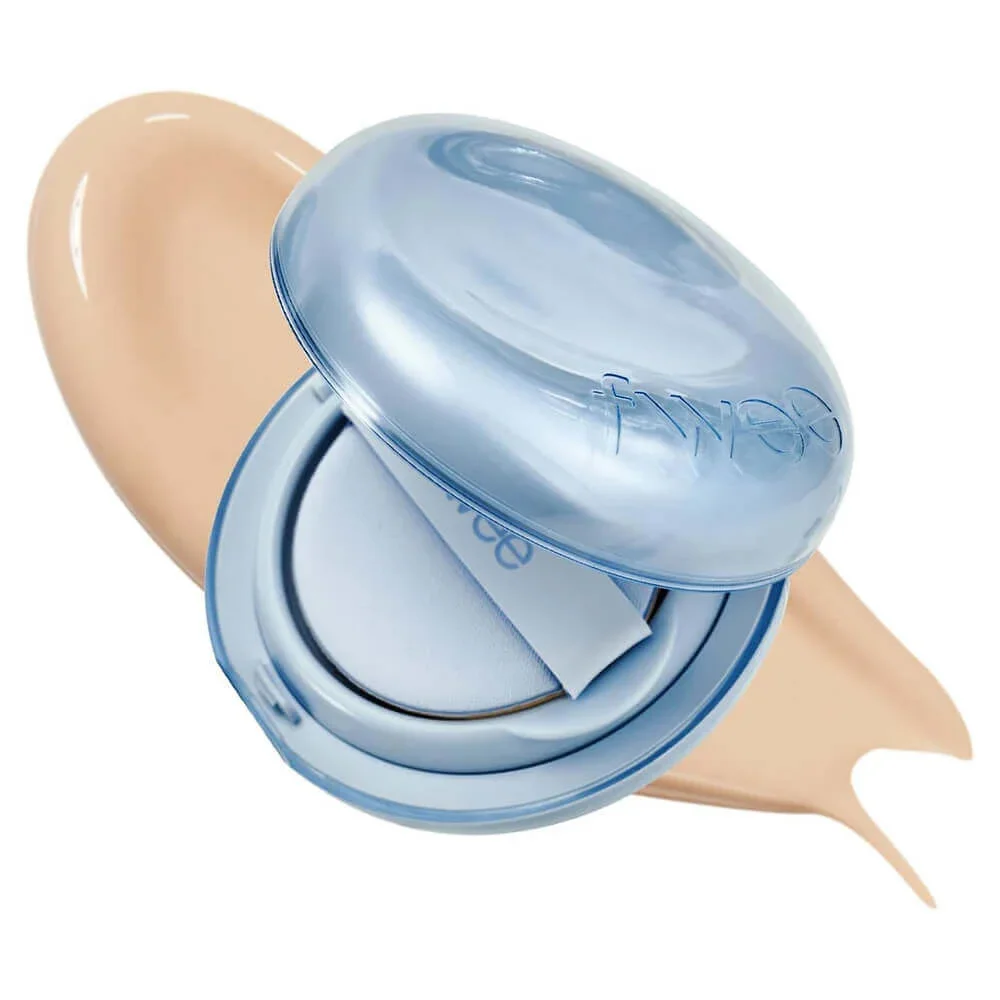 Тональный кушон с сияющим финишем fwee Cushion Glass Natural SPF50+ РА+++  02