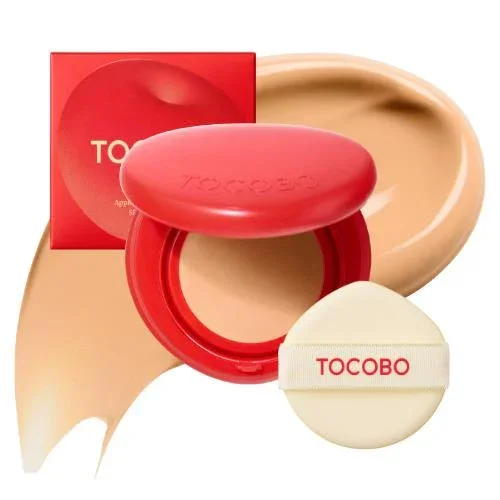 Кушон с натуральным сияющим финишем Tocobo Apple Dewy Fit Cushion SPF50+ PA++++ 25