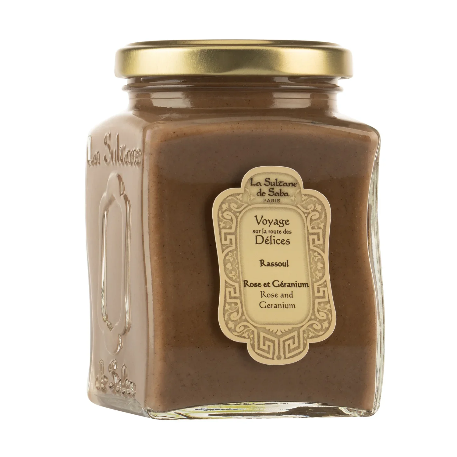 маска для лица, волос и тела на глиняной основе La Sultane de Saba PATE LAVANTE AU RASSOUL - ROSE ET GERANIUM