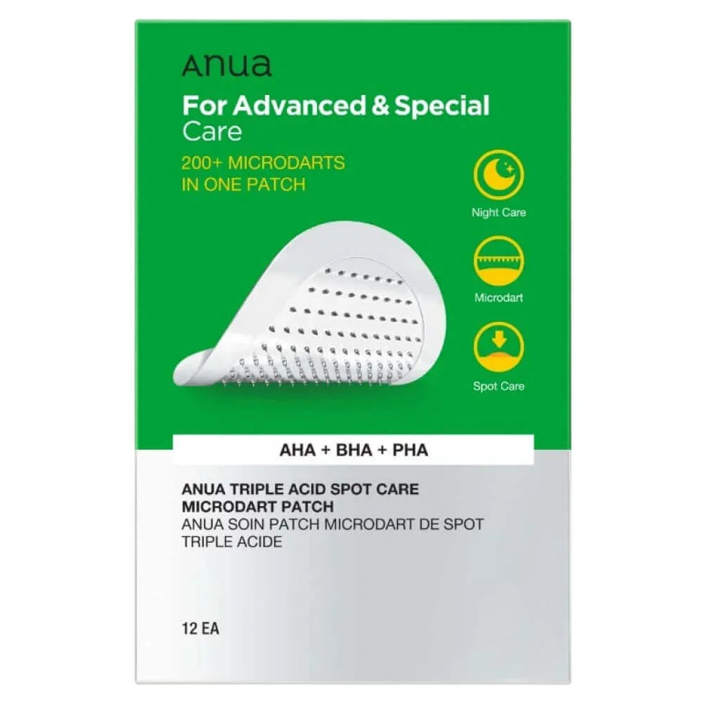 Игольчатые точечные патчи с кислотами Anua Triple Acid Spot Care Microdart Patch
