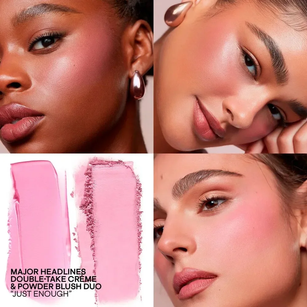 Палетка из двух кремовых и пудровых румян Patrick Ta Major Headlines Double Take Cream, Powder Blush Duo just enough