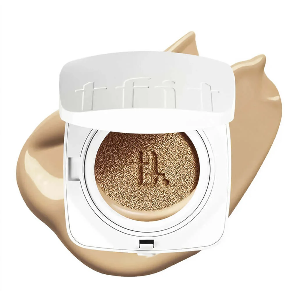 Тональный кушон с сияющим финишем TFIT Layering Fit Glow Cushion EX SPF50+ PA++++ W01, vanilla