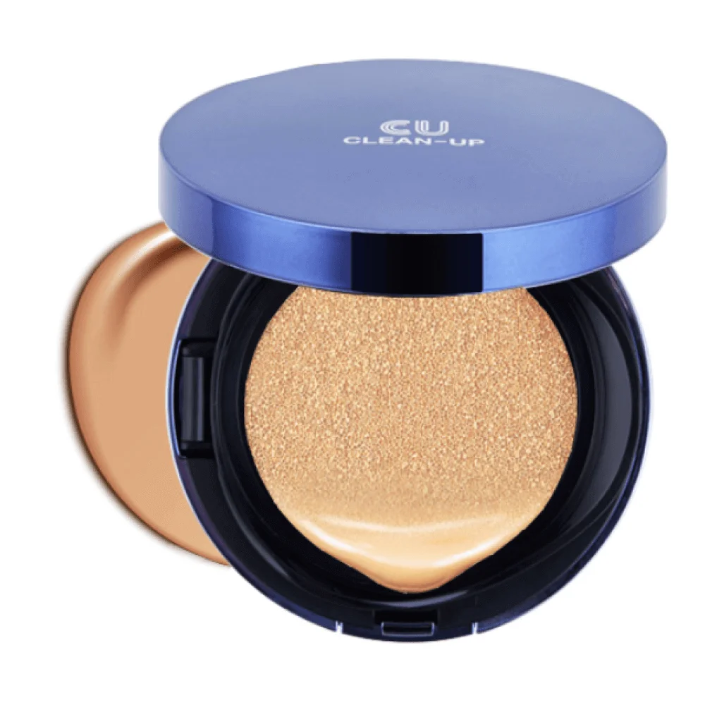 Тональный крем-кушон CUSKIN Clean-Up Skinfit Cushion Pact SPF 50 PA++++ Тон 21 21