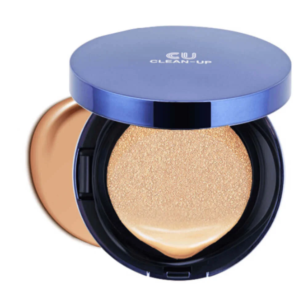 Тональный крем-кушон CUSKIN Clean-Up Skinfit Cushion Pact SPF 50 PA++++ Тон 19 19