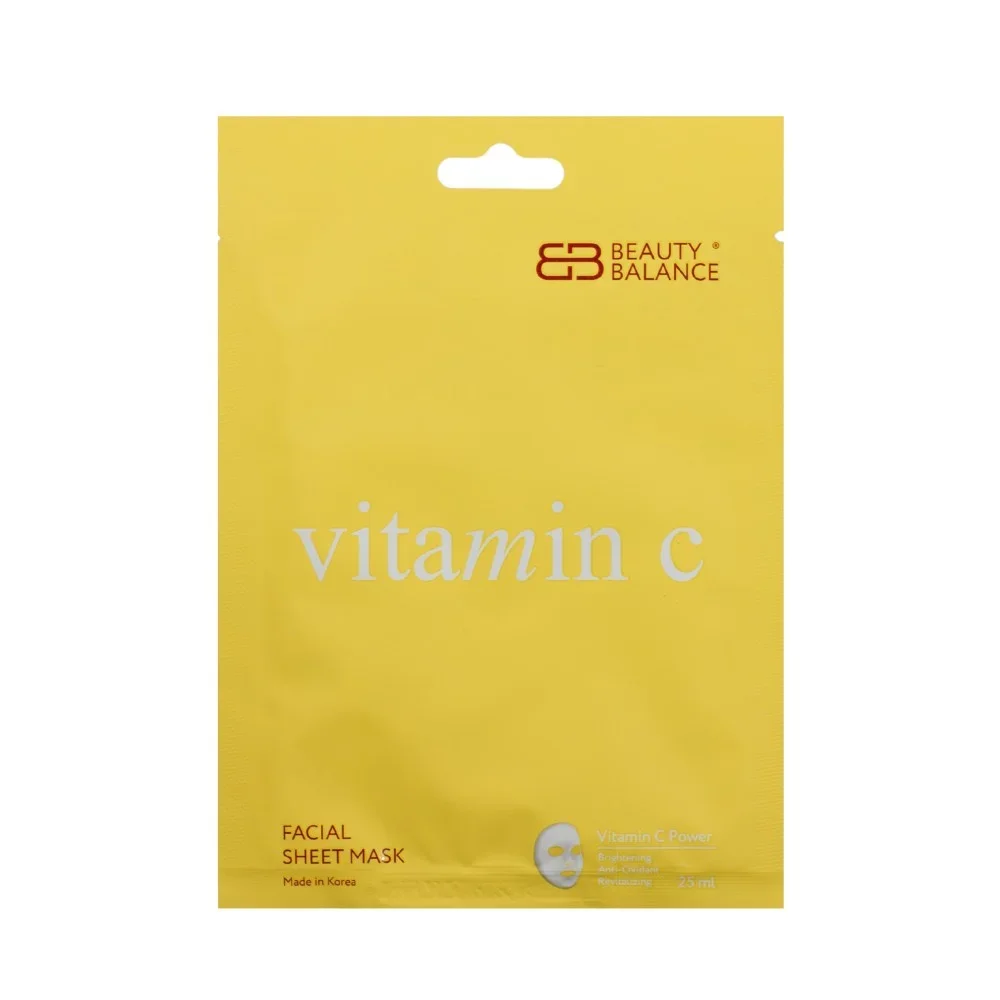 Маска для лица Beauty Balance Fasial Mask Sheet Vitamin C Регенерирующая с Витамином С