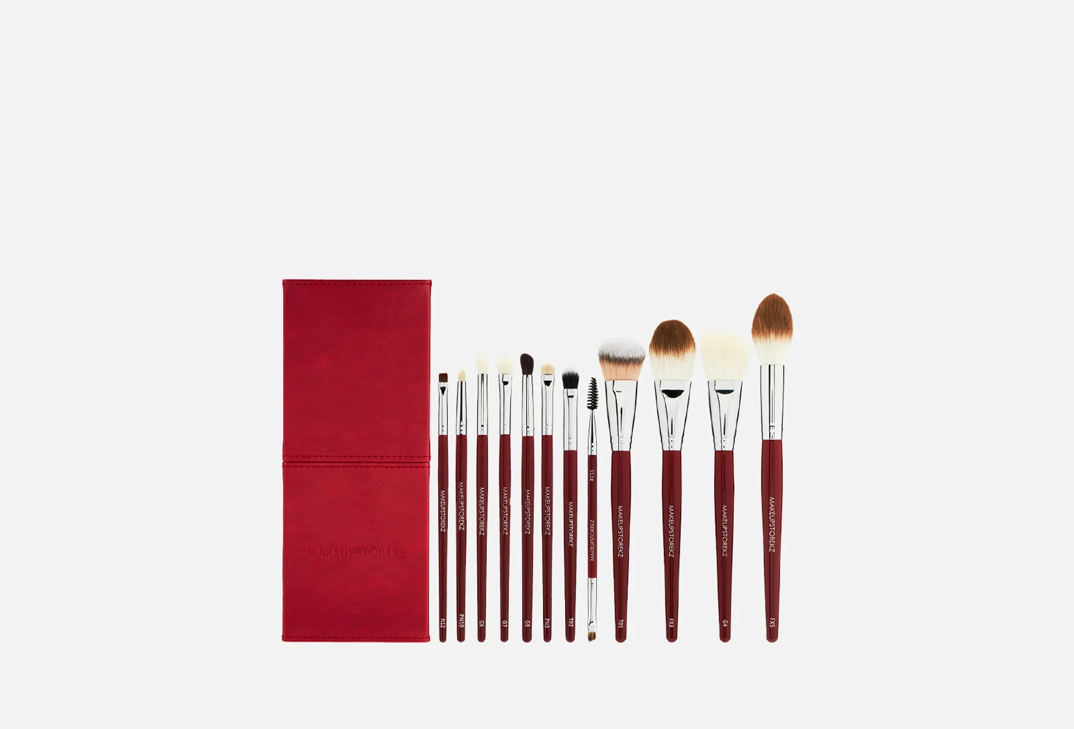 Набор кистей для макияжа MAKEUPSTOREKZ Red Set