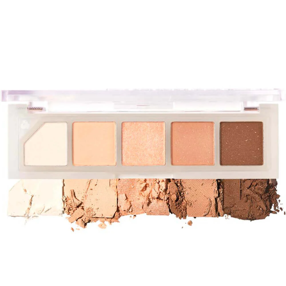 Компактная нюдовая палетка теней для век Unleashia Mood Shower Face Palette 03 Nude Shower 03