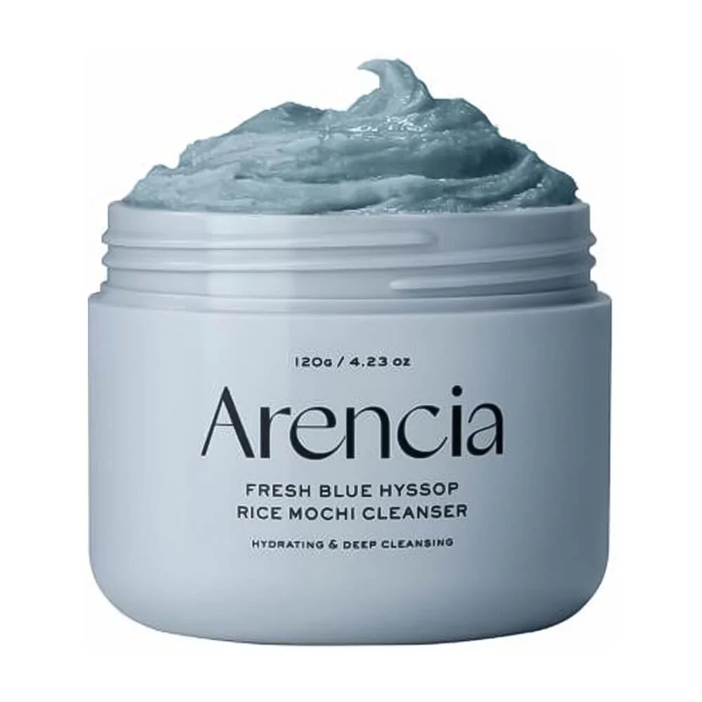Очищающее средство с глиной и экстрактом иссопа Arencia Fresh Blue Hyssop Rice Mochi Cleanser