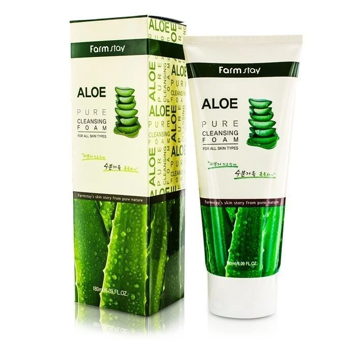 Пенка для умывания Farm Stay ALOE PURE CLEANSING FOAM