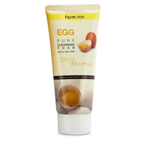 FARMSTAY Пенка для умывания очищающая с яичным экстрактом Egg Pure Cleansing Foam