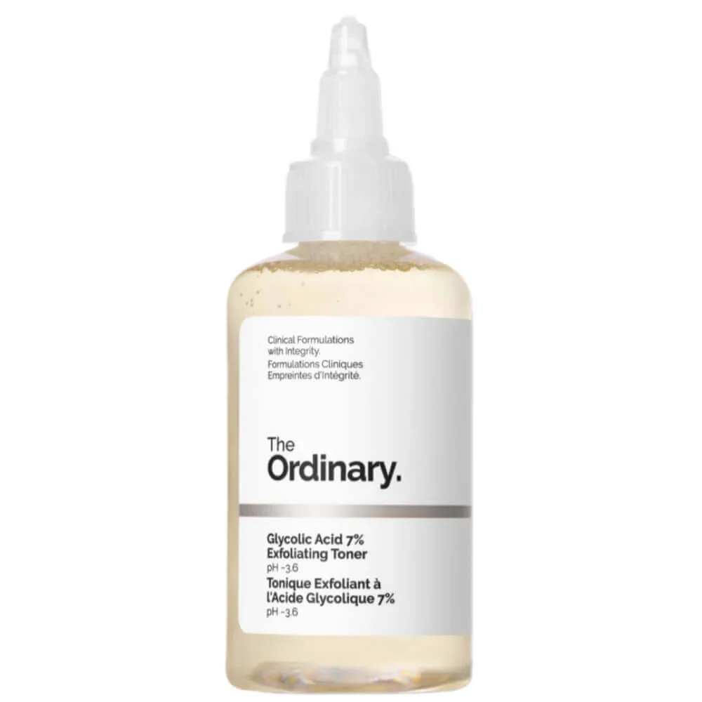 Веганский пилинг-тоник с 7% гликолевой кислоты The Ordinary Glycolic Acid 7% Exfoliating Toner 240мл