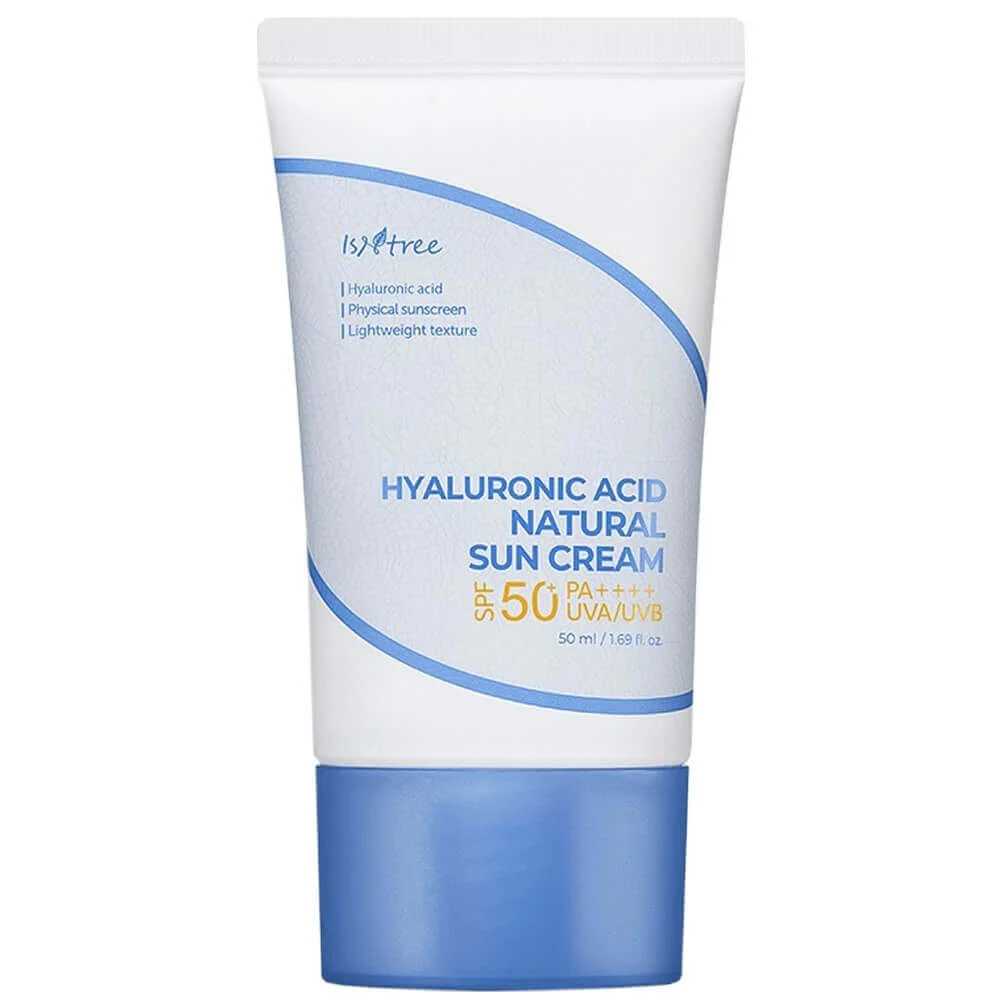 Увлажняющий минеральный солнцезащитный крем IsNtree Hyaluronic Acid Natural Sun Cream SPF50+ PA++++