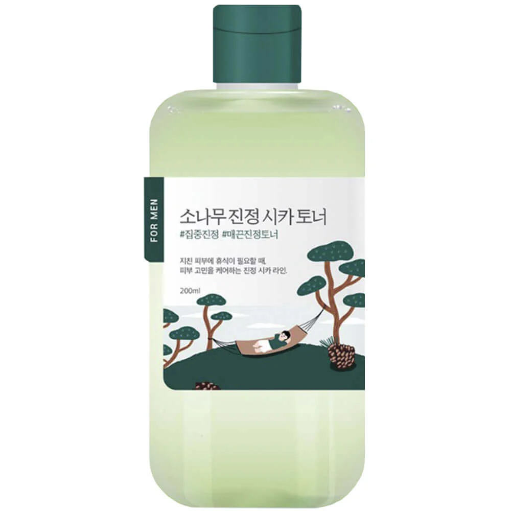 Тонер с экстрактами сосны и центеллы для мужчин Round Lab For Men Pine Calming Cica Toner