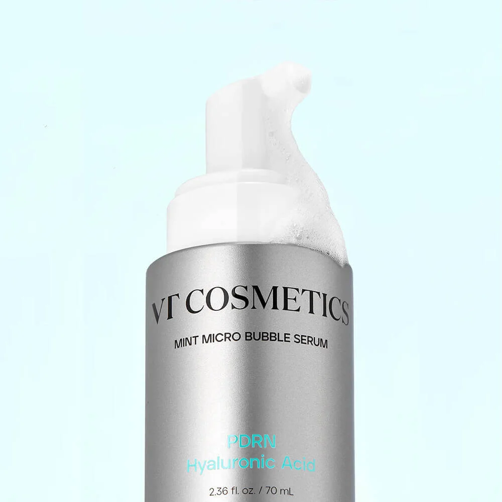 Пузырьковая сыворотка с ПДРН VT Cosmetics PDRN Hyaluronic Mint Micro Bubble Serum