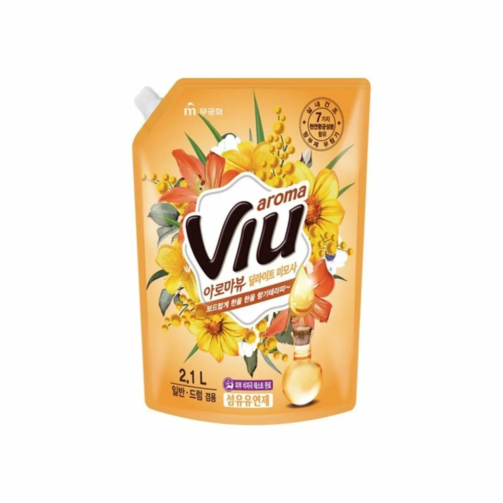 Mukunghwa Кондиционер для белья антибактериальный с ароматом мимозы 2.1л