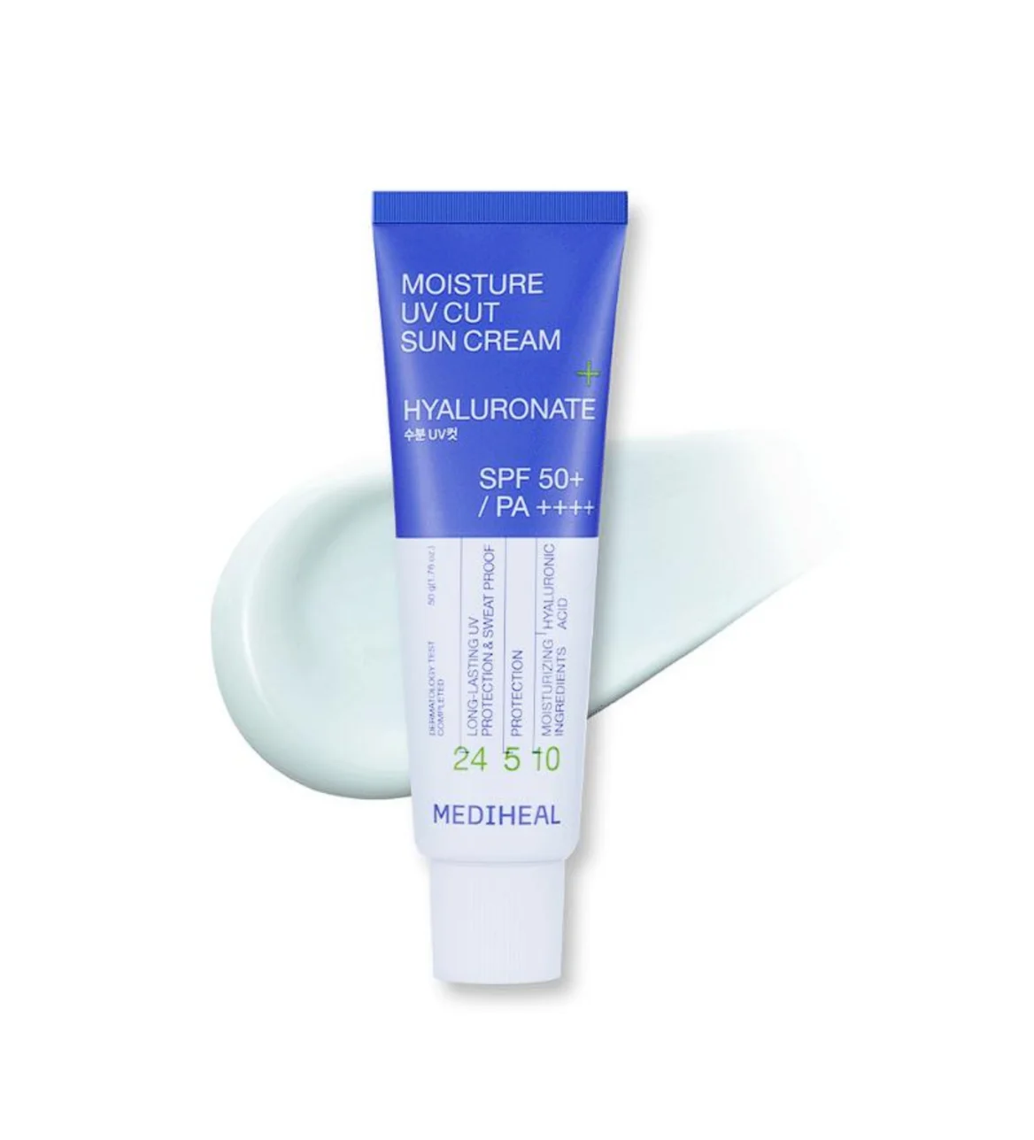 Увлажняющий солнцезащитный крем MEDIHEAL Moisture UV Cut Sun Cream Hyaluronate SPF50+ PA++++