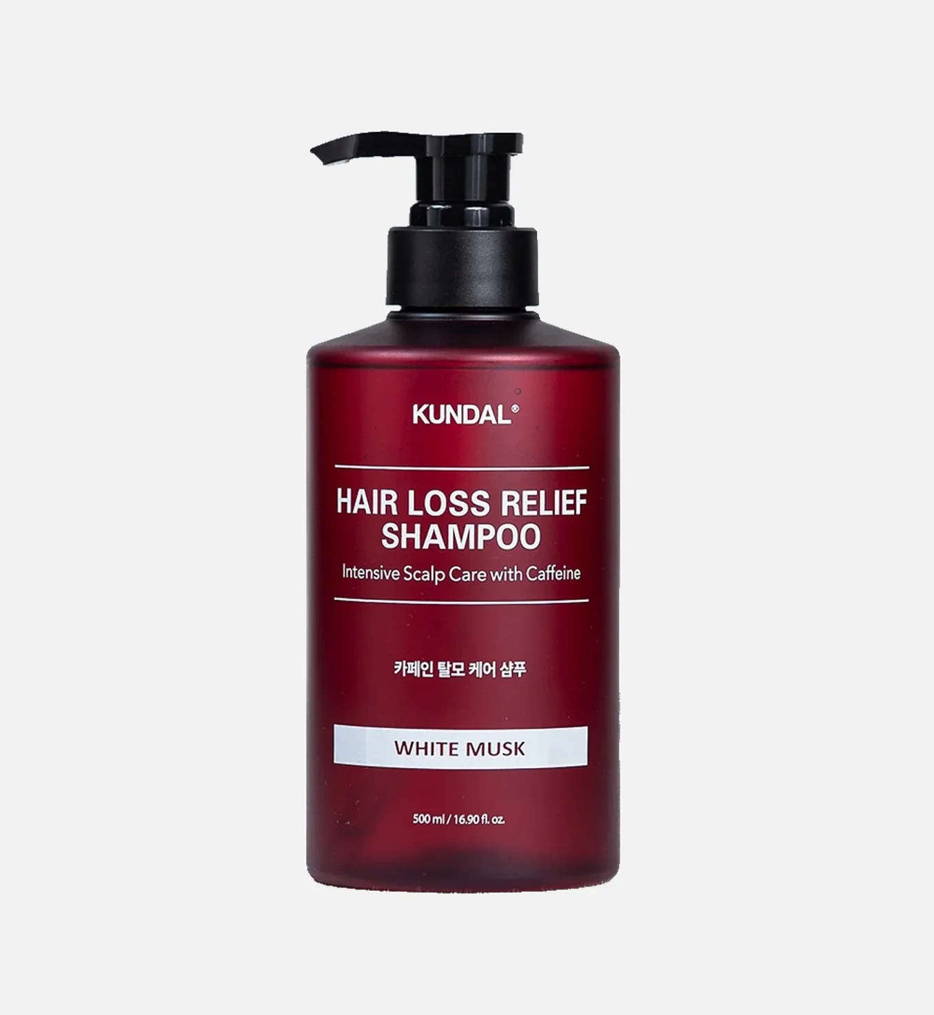 Шампунь против выпадения волос Kundal care&caffeine, white musk