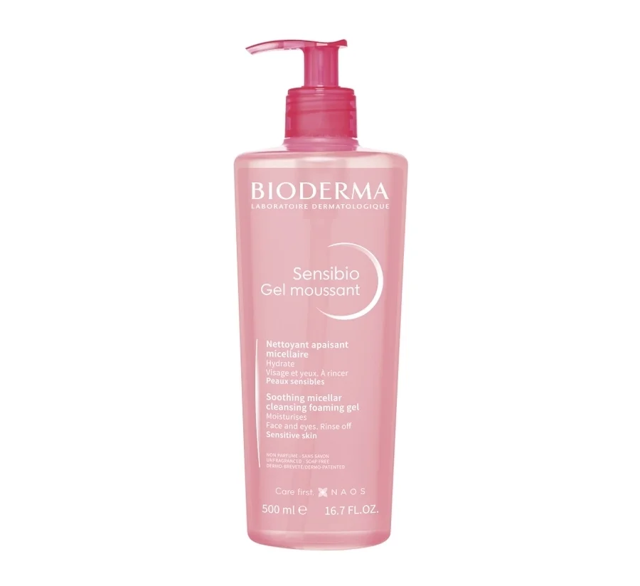 Очищающий гель для лица Bioderma Sensibio 500мл