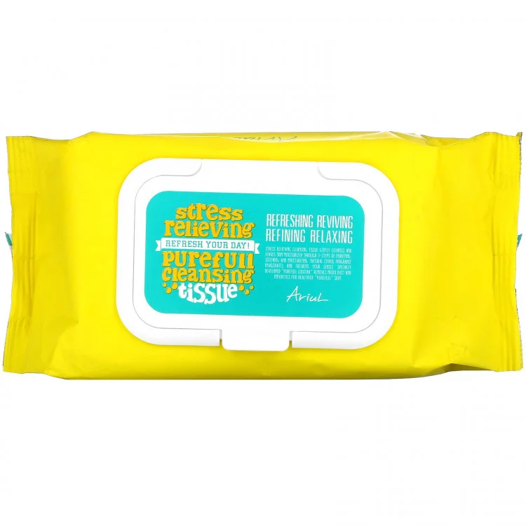 Очищающие салфетки для лица Ariul Stress Relieving Purefull Cleansing Tissue 80шт