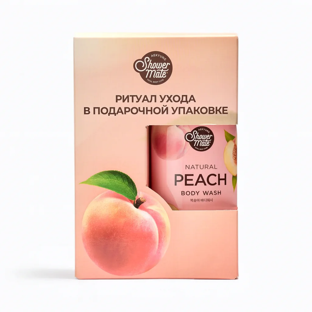 Подарочный набор Shower Mate персик гель для душа 500 мл + мыло Kerasys