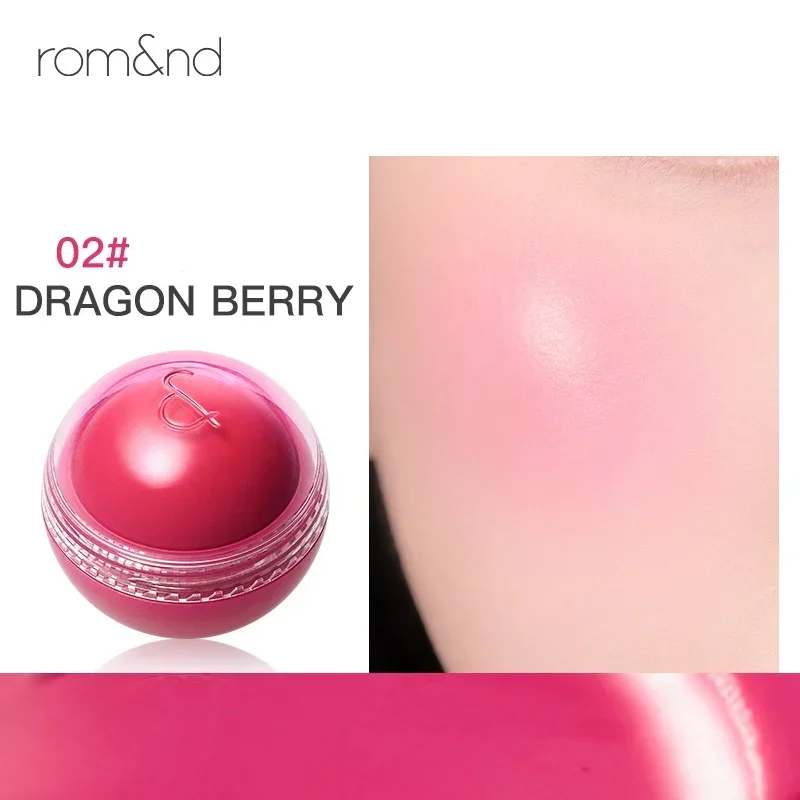 Кремовые румяна для лица Rom&nd Juicy roll 02 dragon berry