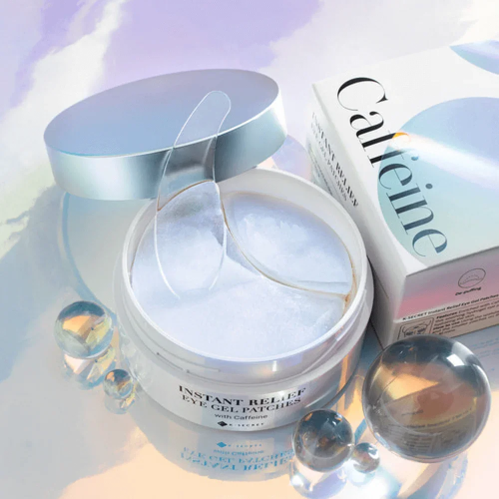 Гидрогелевые патчи против отёков с кофеином K-SECRET Instant Relief Eye Gel Patches