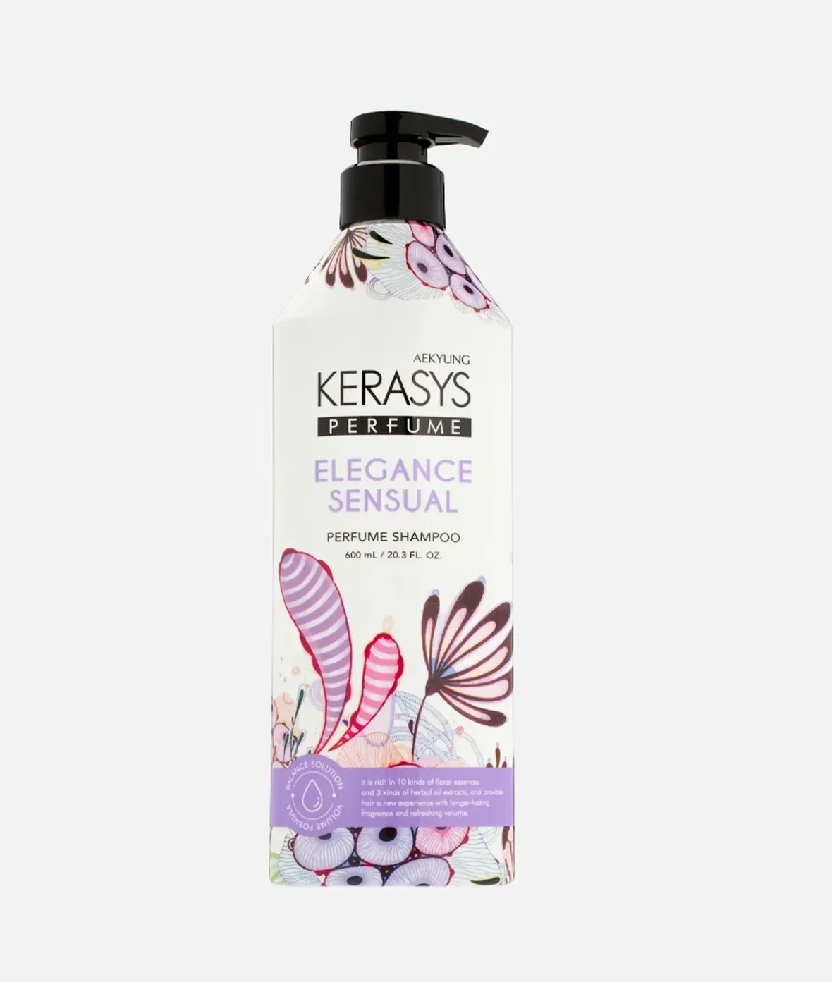 Парфюмированный Шампунь для волос Kerasys ELEGANCE & SENSUAL 600мл
